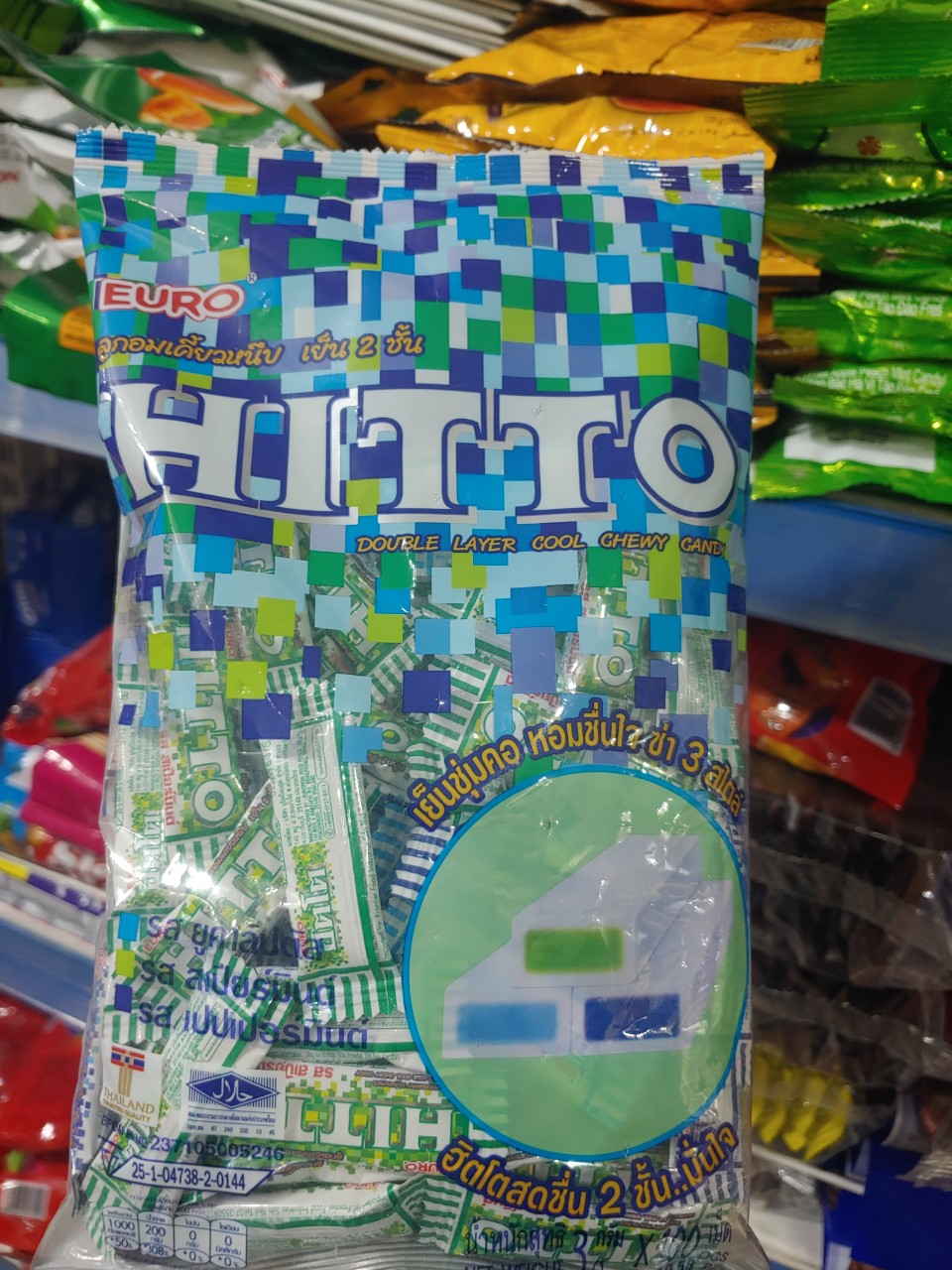 KẸO HITTO THÁI LAN VỊ TRÁI CÂY /BẠC HÀ