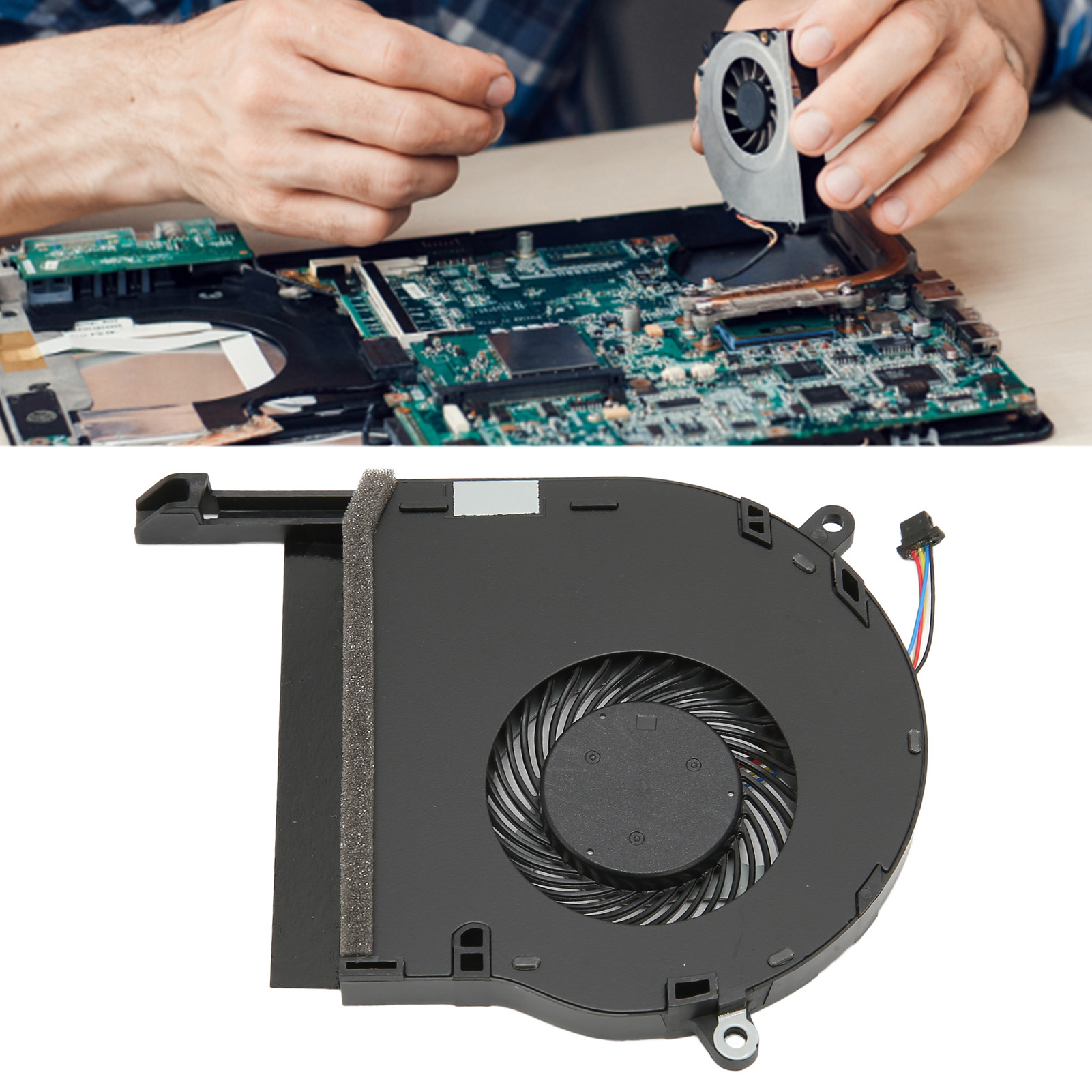 Garosa Quạt Làm Mát CPU GPU 4 Pin Đầu Nối Nguồn Hợp Kim Nhôm PC Quạt Làm Mát Di Động Nhỏ Dễ Dàng Hoạt Động Cho FX504 FX80 FX80G Giá 309,000 Đồng*Miễn phí vận chuyển