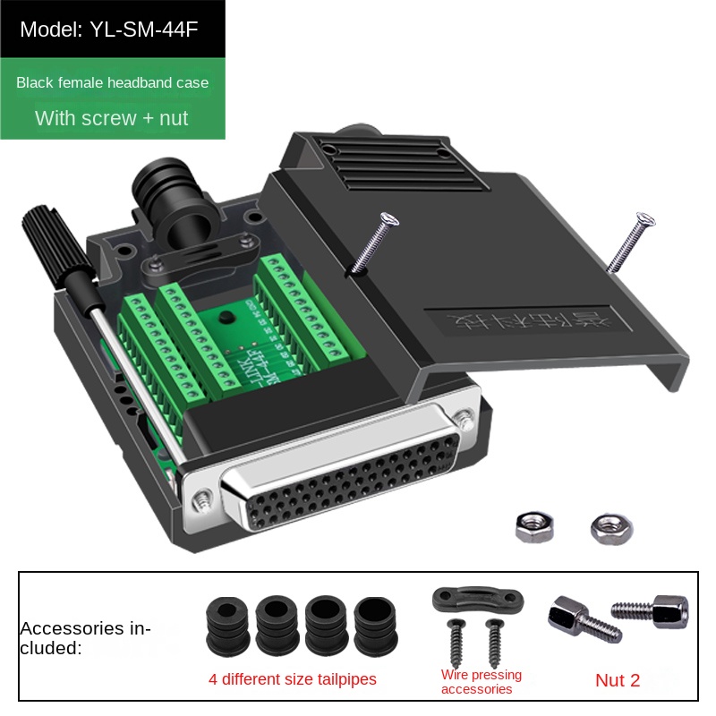 DB44 YL-WM-44 - đầu cái Đầu Nối Miễn Hàn 44 Pin - Công Nghệ Không Hàn Hiện Đại