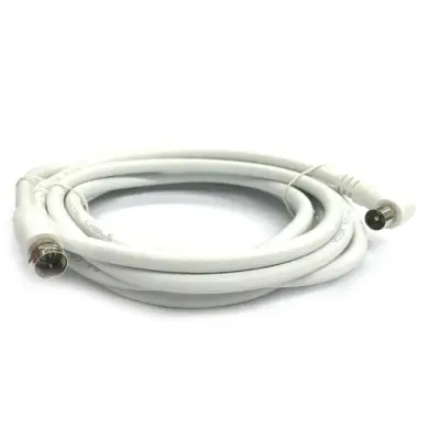5m Coaxial Male TV F to RF Satellite Antenna Male Cable