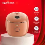 Nồi cơm điện tử mini Tefal 0.7 lít RK535TY0 Cam Đất