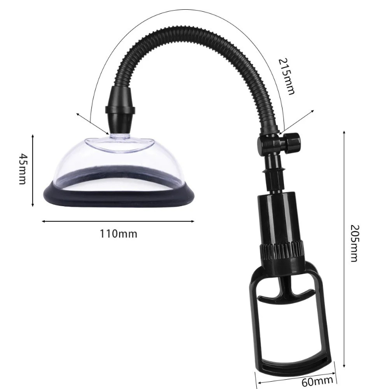 NeoMall เทรนเนอร์ ผู้หญิง นวดนม Nipple Stimulator ขยายปั๊มฝาปั๊มสูญญากาศ 110 / 130 มม 1Set ปั๊มสูญญากาศควบคุมมือสองถ้วยขนาดดูดนวด