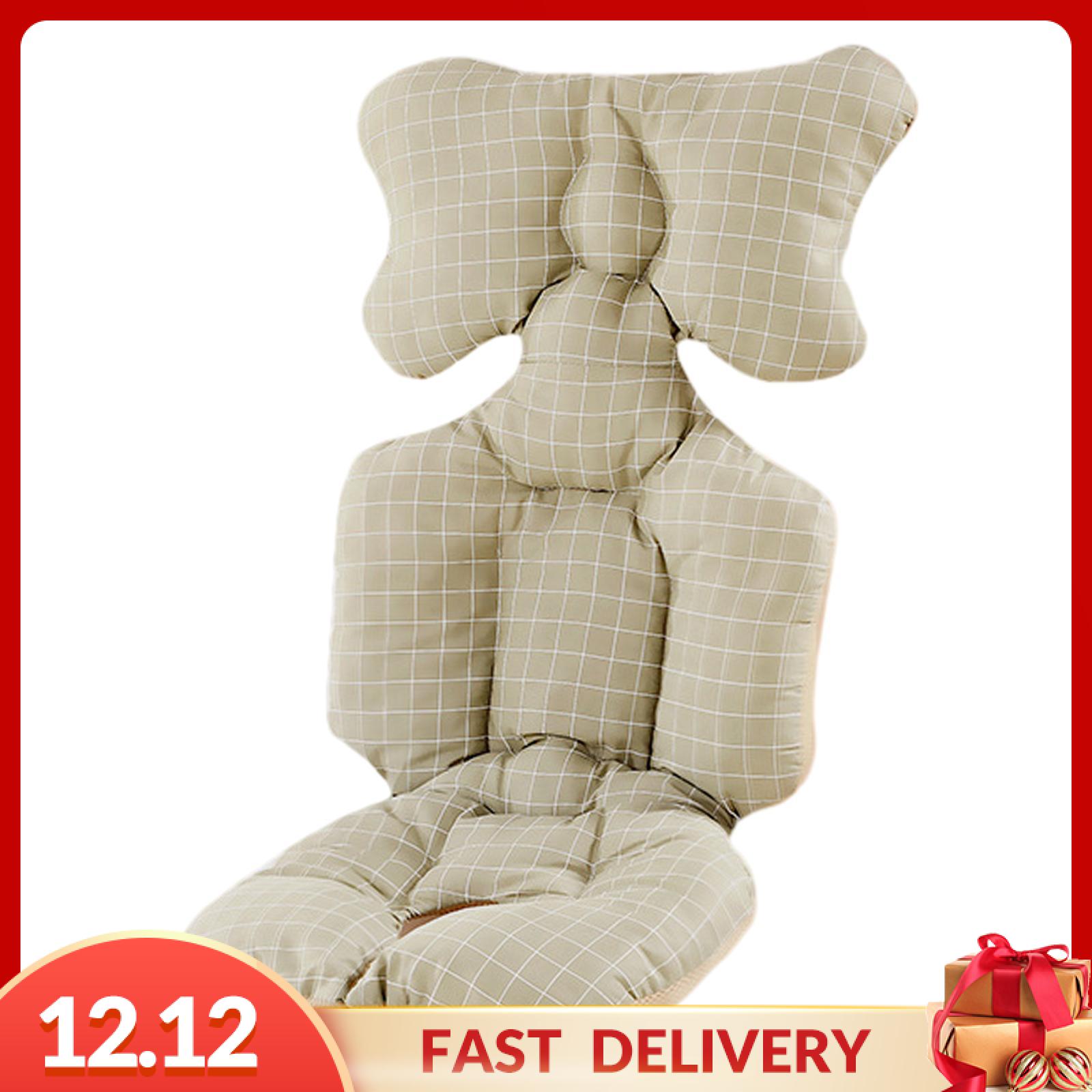 Gispark Kids Stroller Cushion Newborn Stroller Mat Soft Available in All Seasons Universal Thicken Liner Mat for Pushchair Accessory