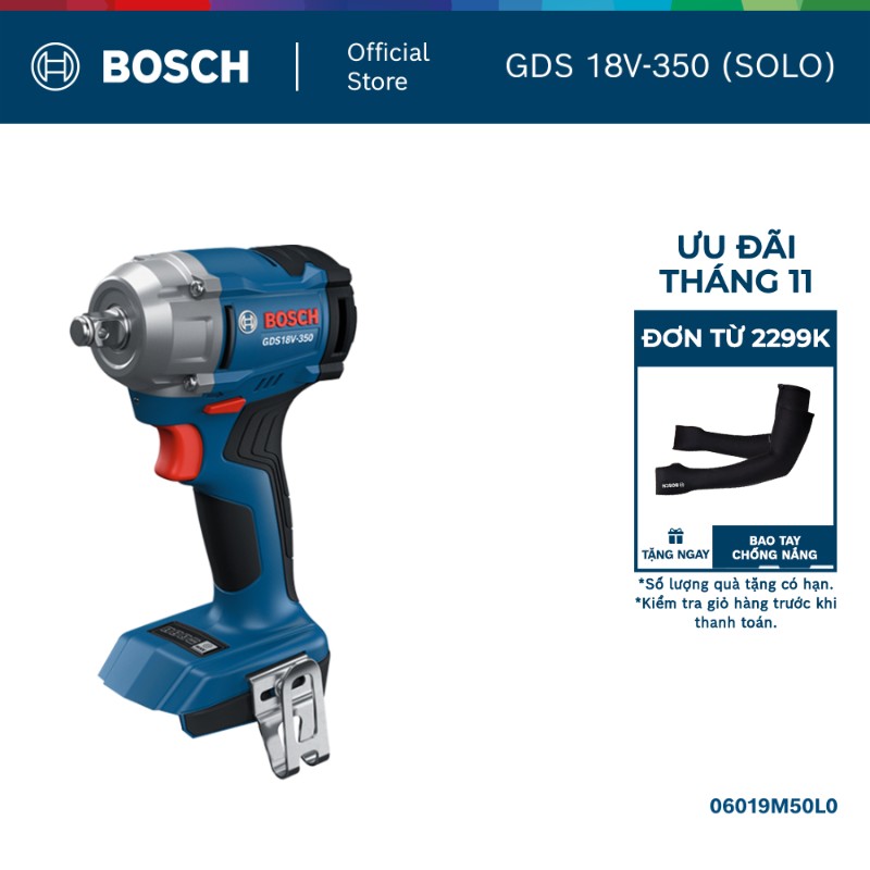 Máy siết ốc dùng pin Bosch GDS 18V-350 Solo
