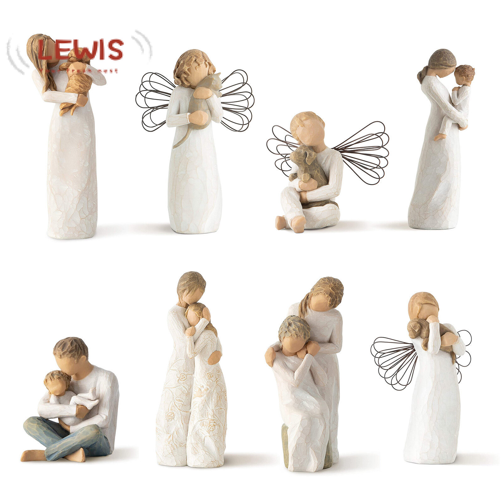 3.5 inches girl angel figurine