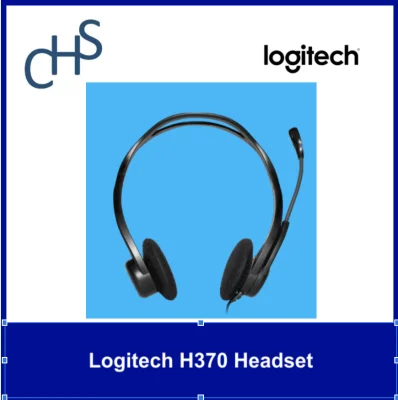 (Original) Logitech H370 Headset|USB Computer Headset | Digital Quality Sound | Noise Cancelling Mic | In-line Controls | Adjustable Headband | 1 year warranty