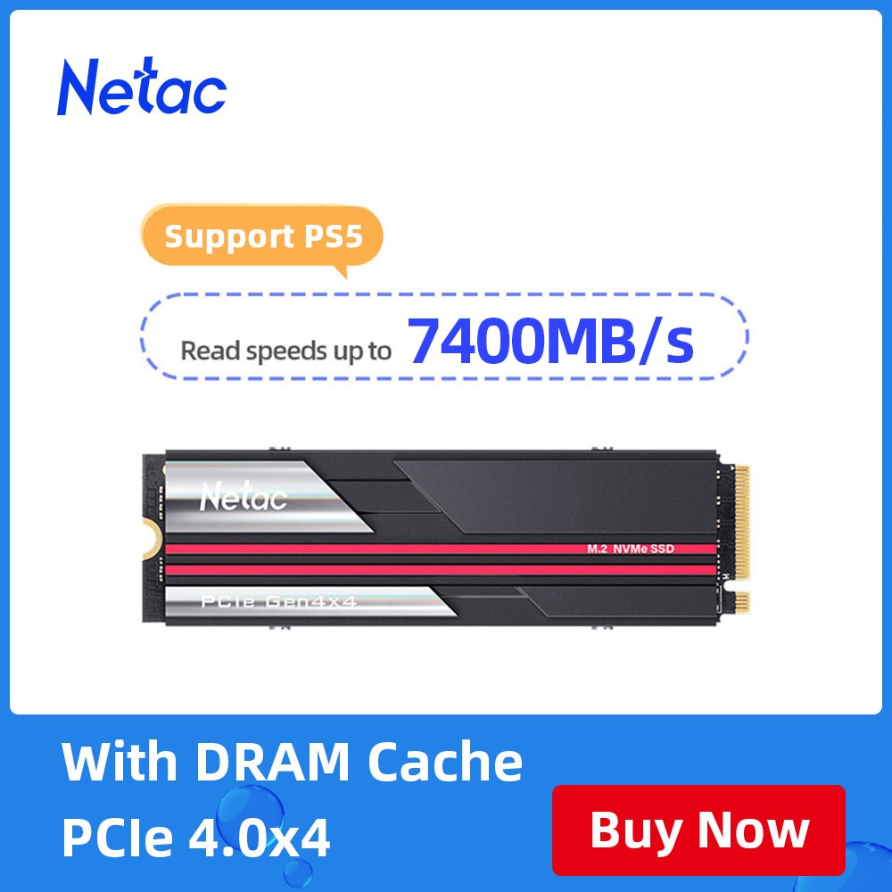 Netac SSD 1TB 2TB 4TB SSD M2 NVME PCIe 4.0 x4 M.2 2280 NVMe SSD ổ đĩa thể rắn nội bộ cho ps5 Máy tính để bàn