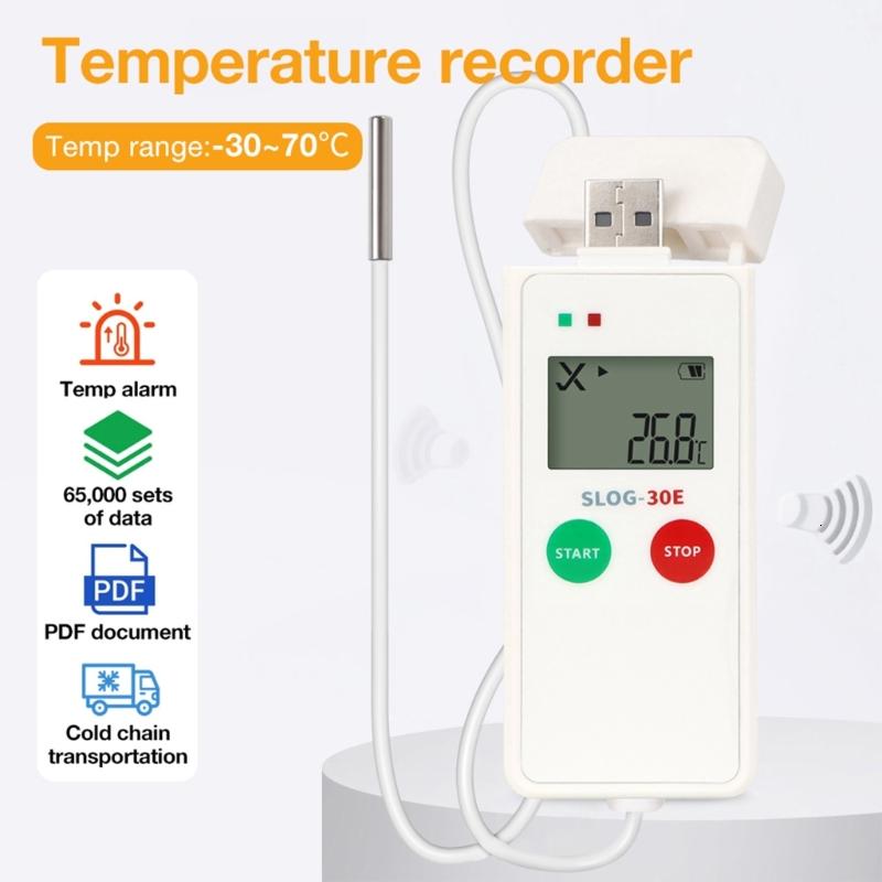Thiết bị theo dõi nhiệt độ độ ẩm công nghiệp với máy dò bên ngoài và chức năng cảnh báo nhanh cho phòng thí nghiệm