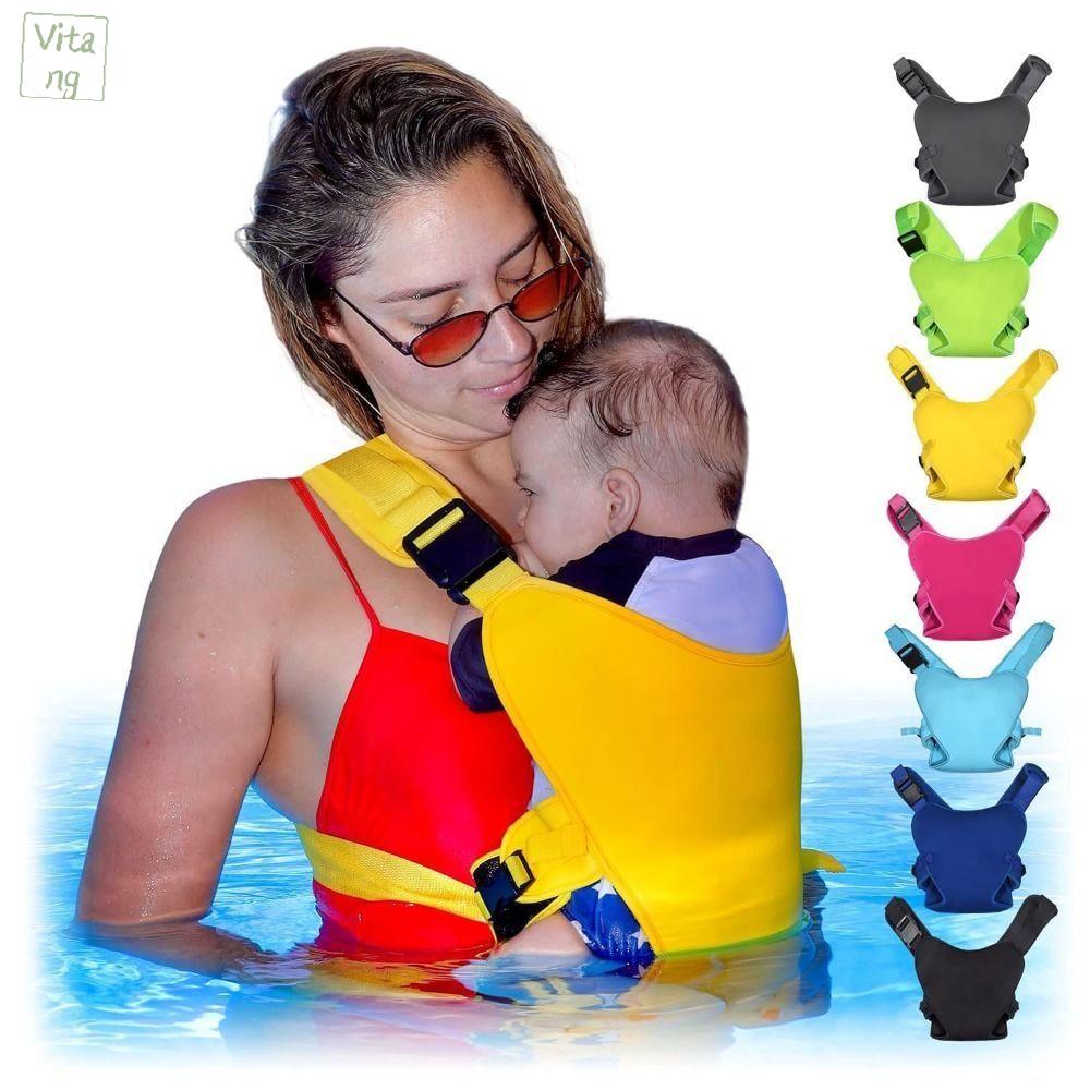VITANG Bơi lội hàng ngày với chức năng kép Quần áo cho trẻ sơ sinh Dây đeo điều chỉnh Ghế hông Ba lô cho trẻ nhỏ Quà tặng An toàn Đai địu em bé lặn Dành cho đất và nước