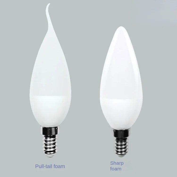 5 cái bóng đèn Led nến E14/E27 bóng đèn tip bóng đèn với kéo đèn đuôi xe 3W/5W/7wled bóng đèn bóng đ