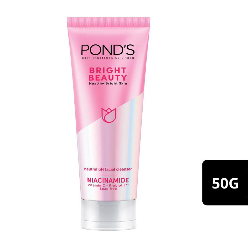 Pond's sữa rửa mặt sáng hồng rạng rỡ pond's bright beauty serum facial foam