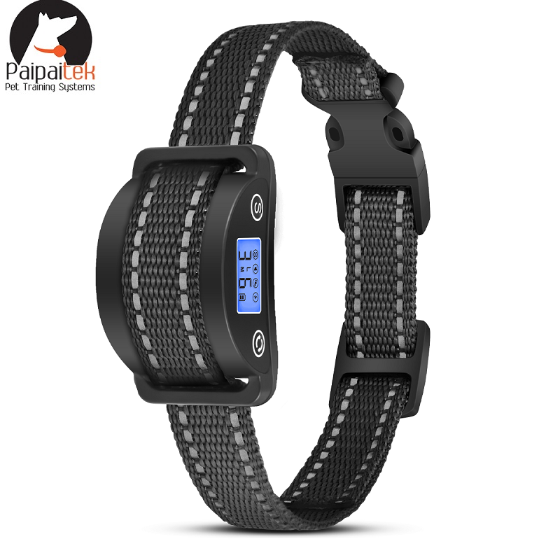 【In-Stock】 5 modes Dog Stop Barking Collar With LED Display Pet Dog Auto Anti Bark Device Collar Rec