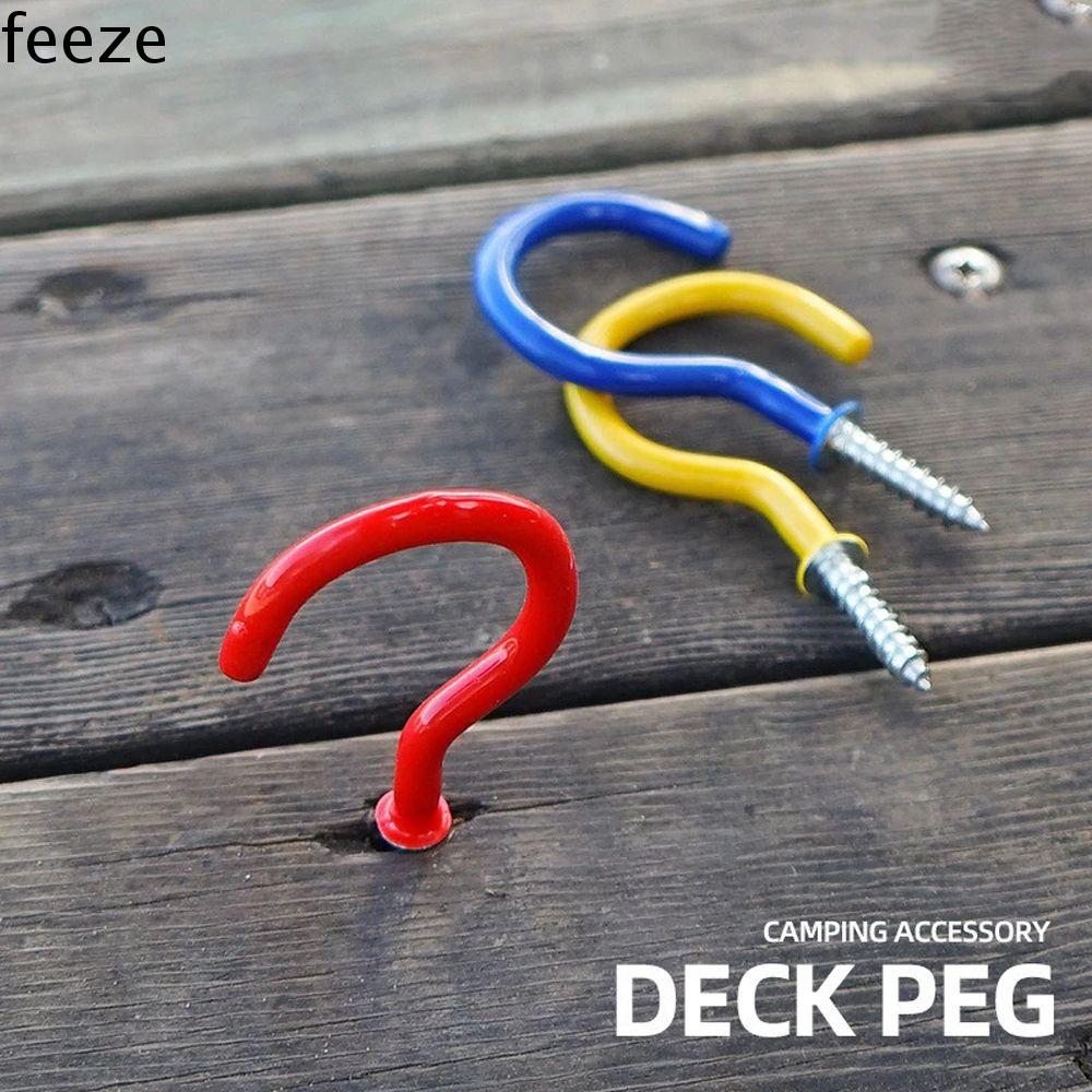 FEEZE 10PCS Du lịch Thiết Bị Mái hiên Tán Lều Móc Kéo Sợi Dây Thừng Cố Định Vít Móng tay Sàn PEG Spike Móc Lều Móng Tay Vít Chốt Cắm Trại Đất Móng Tay Threaded Đất Móng Tay