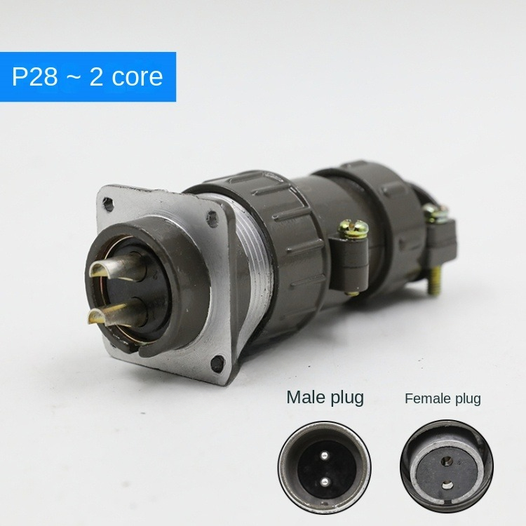 Phích Cắm Lõi P28K1Q-2 | Phích Cắm và Ổ Cắm Công Nghiệp P28K1Q/P28K9Q/P28K3Q/P28K4Q 2 Cores/4 Cores/6 Cores/7 Cores Other 220V IP55 – Kết Nối An Toàn, Bền Bỉ
