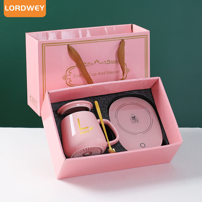 LORDWEY New Nice Liner Creative Water Heating Mug Simple Department Store Student Cup Advertising Gift Thermos Bottle Set ราคา 283 บาท*ส่งฟรี