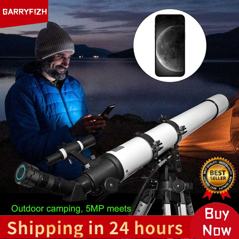 GARRYFIZH Fafeicy ไร้สายช่องมองภาพอิเล็กทรอนิกส์ WiFi กล้องโทรทรรศน์กล้อง 4 พัน HD ช่องมองภาพสำหรับกล้องโทรทรรศน์ที่มีกรวยเลนส์ 1.25 นิ้วแบตเตอรี่ 1600mAh ในตัวแบบพกพาสำหรับสมาร์ทโฟนแท็บเล็ตการถ่ายภาพทางดาราศาสตร์ ราคา 2,725 บาท*ส่งฟรี