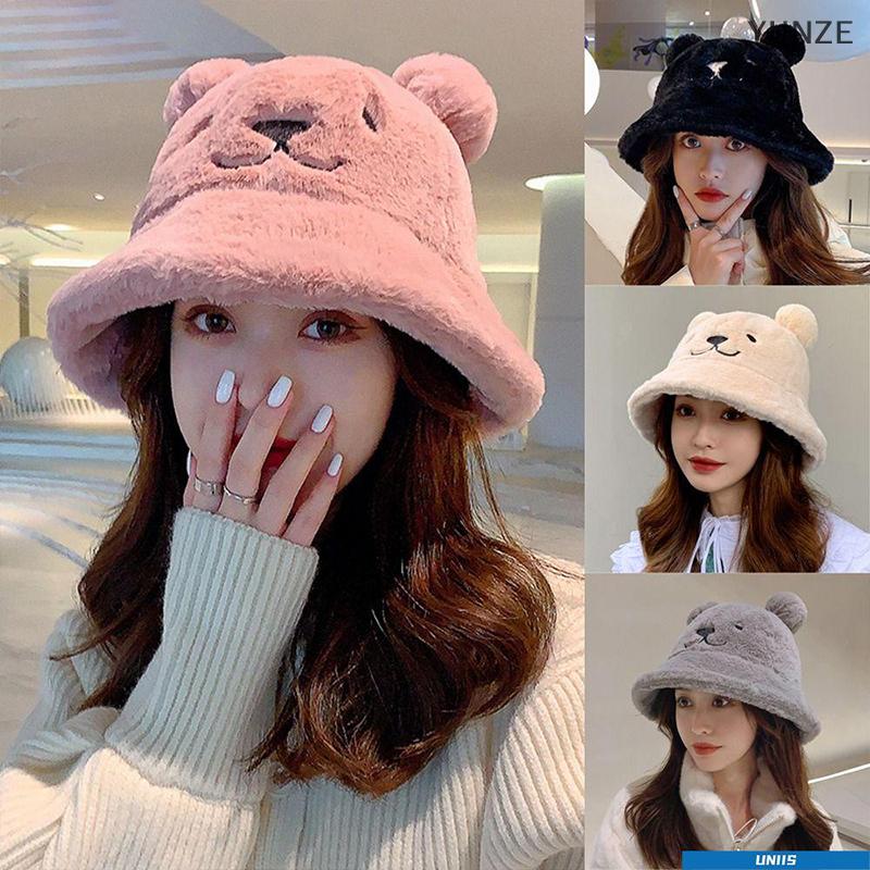 🍒YUNZE🍒 Mũ bảo vệ Tai Mùa Đông mũ tai gấu mùa đông Mũ bảo vệ phụ nữ ấm áp