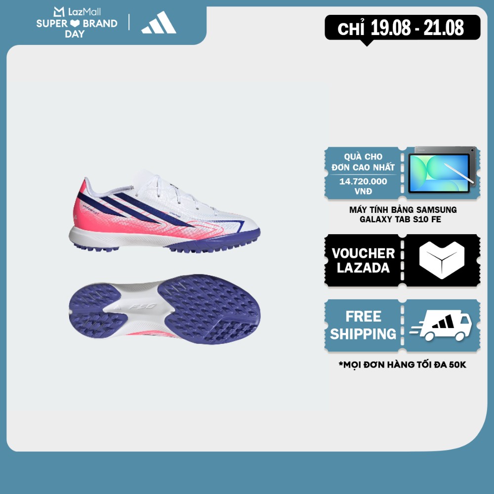 adidas Bóng đá Giày Đá Bóng Turf F50 Hyperfast League Dành Cho Trẻ Em Trẻ em trắng KK1321
