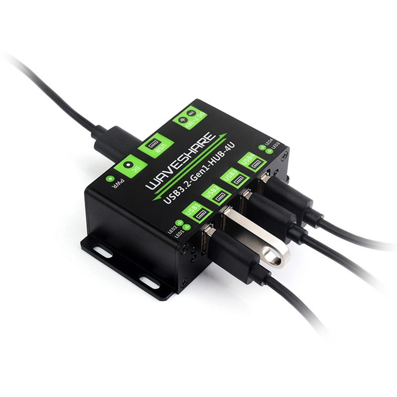 New Tech <br>Waveshare USB3.2 HUB 4U Extended 4-Way USB 3.2Gen1 Interface 5Gbps Industrial Grade HUB