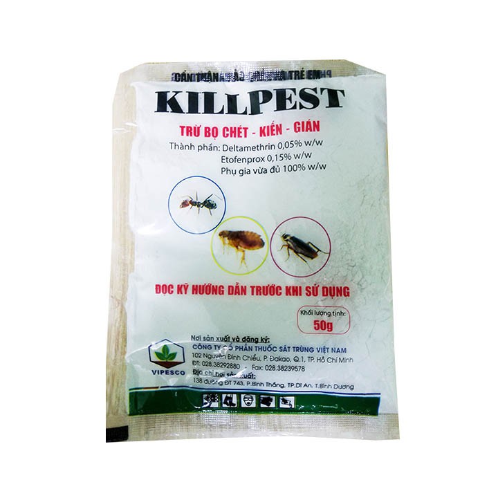 Gói Phấn Diệt Kiến Kill Pest - Vipesco - Hiệu Quả Cao