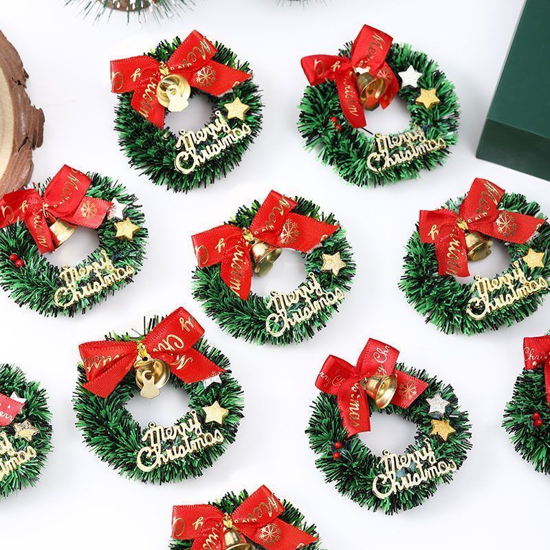 Giáng Sinh  Vòng Hoa Mô Phỏng Dây Leo Trang Trí Cây Thông Noel Để Bàn Chụp Cảnh Trang Trí Bầu Không Khí Vòng Treo