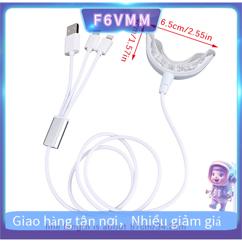 🔥HOT SALE 3in1 răng làm trắng đèn 16 Đèn Xách Tay USB có thể sạc lại ánh sáng màu xanh bằng miệng