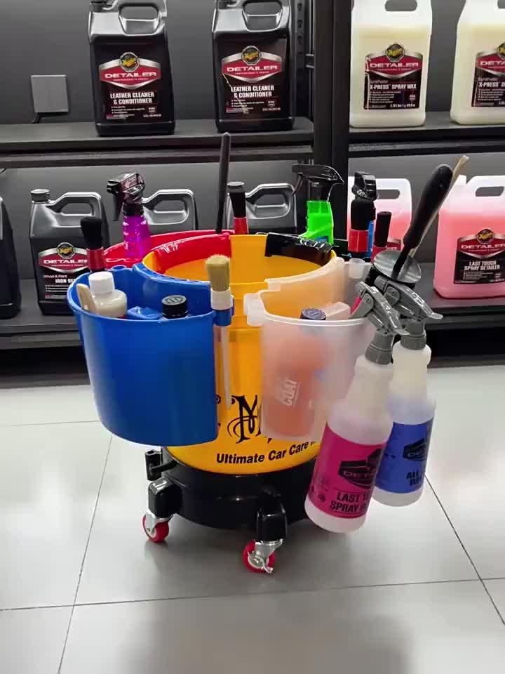 Universal Bucket Organizer Car Detailing Tools Towels Brushes Mitt Fast  Easy Storage Kits External Hanging Barrel