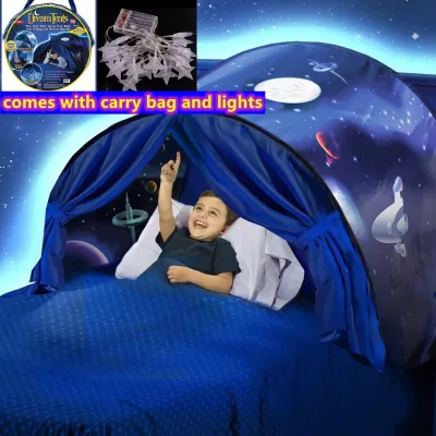 *SG seller* Dream Tent Space Adventure bed tent kids tent reading hook Tent play house Unicorn tent Kids Children's Starry Dream Bed Tent Children's Bed Folding Light-blocking Tent Indoor Bed Mosquito Net Bed Canopy Baby Room Decor