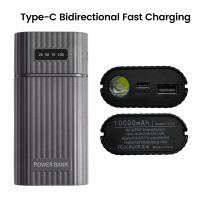 Aideepen 18650 21700 tự làm Hộp sạc dự phòng không có Hàn PD đa giao thức sạc nhanh 18650 21700 dự phòng USB cho điện thoại thông minh