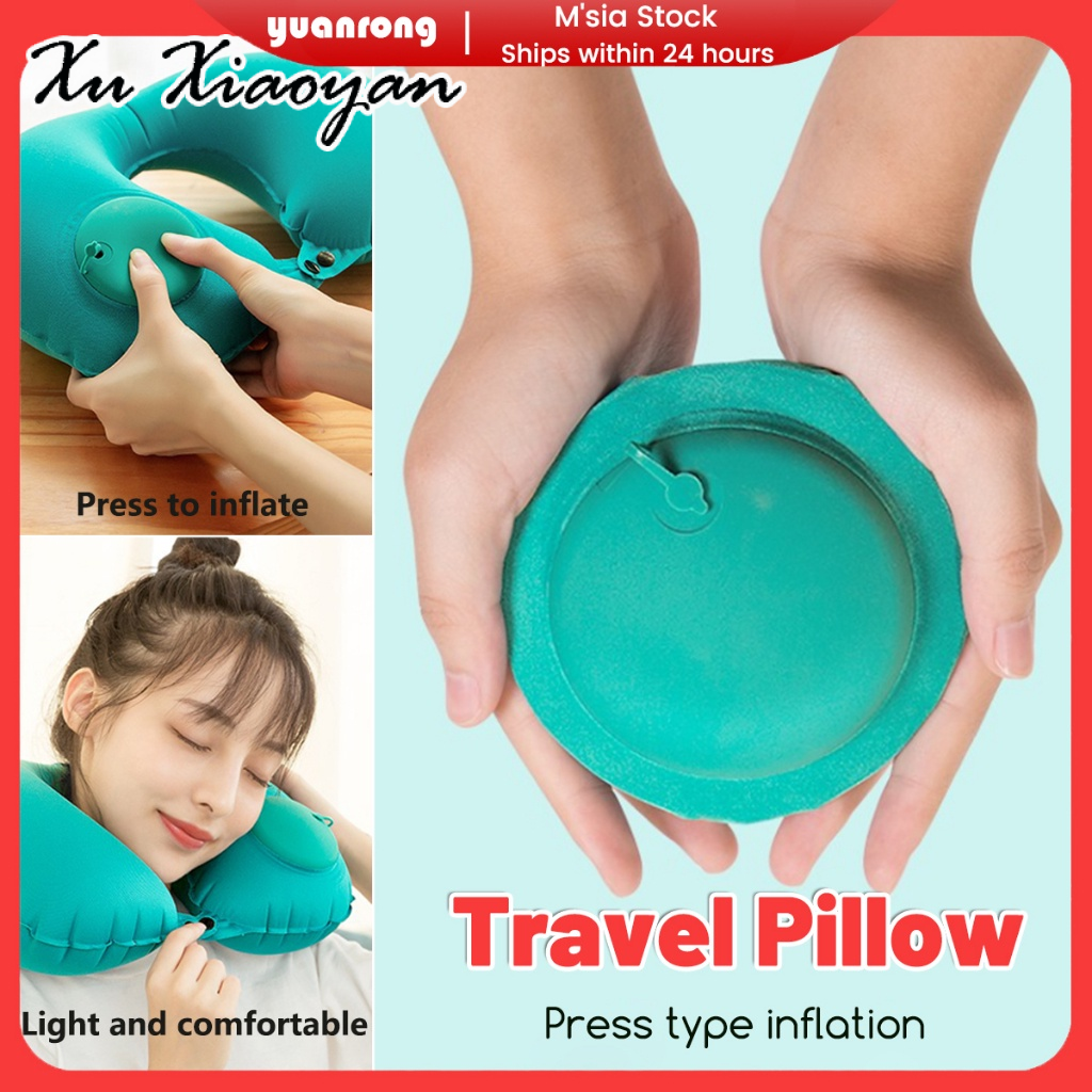 XUXIAOYAN หมอนรองคอเป่าลมสะดวกมากสำหรับการเดินทาง ราคา 46 บาท*ส่งฟรี