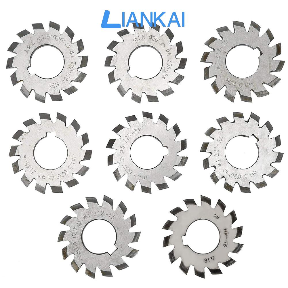 LIANKAI Eight Piece HSS Bevel Gear Cutting Tools Suitable for Professional Use ราคา 3,861 บาท*ส่งฟรี