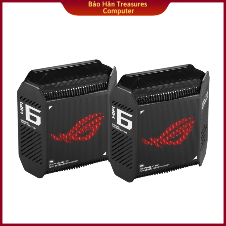 Hệ thống mesh wifi6 asus router rog rapture gt6 - hàng chính hãng