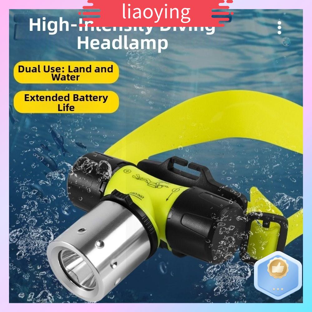 LIAOYING Chống thấm nước Đèn pha lặn Có thể tháo rời Có thể sạc lại Đèn pha dưới nước Nâng cấp và làm nổi bật Đèn pin