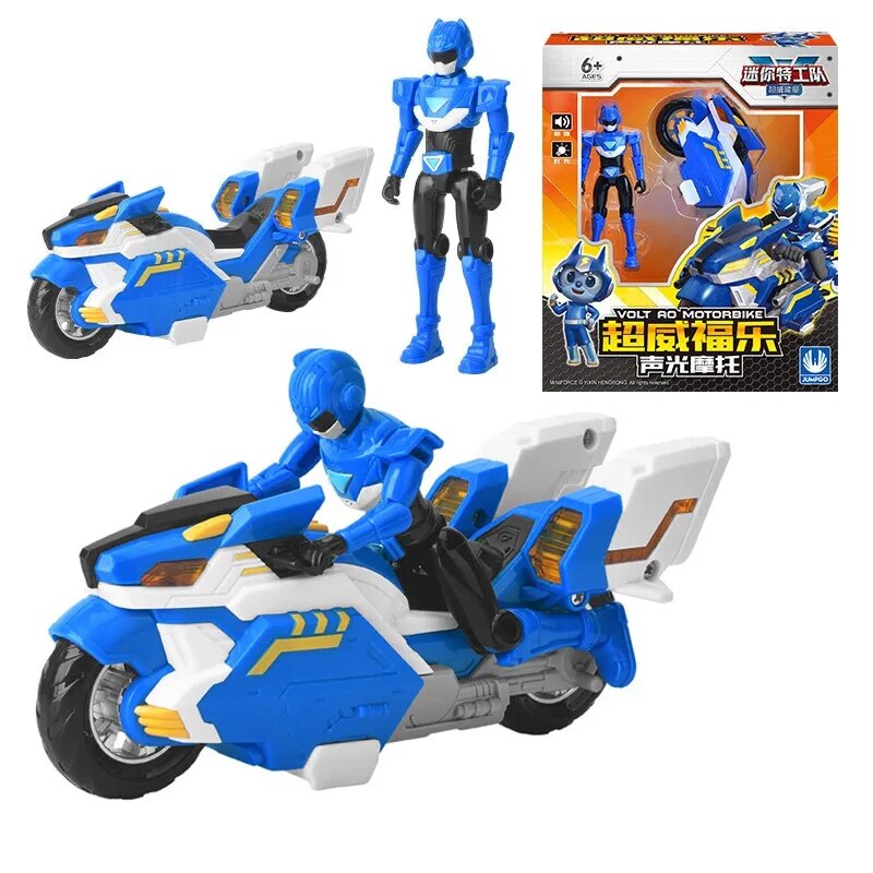 Original MINIFORCE New Mini Force V Rangers Transforming Motorbike Toys