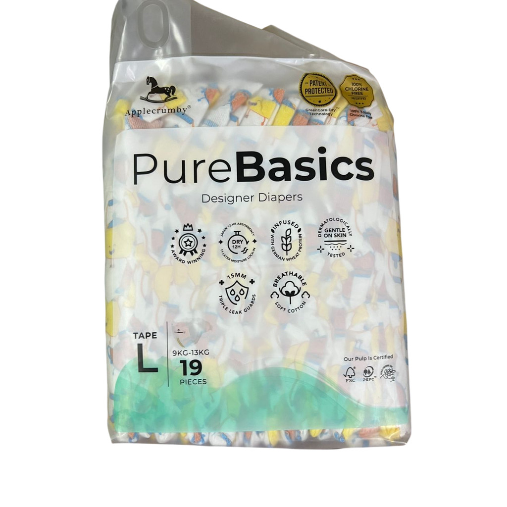 Applecrumby Pure Basic Tape Regular pack ( M21/L19/XL17)2pack