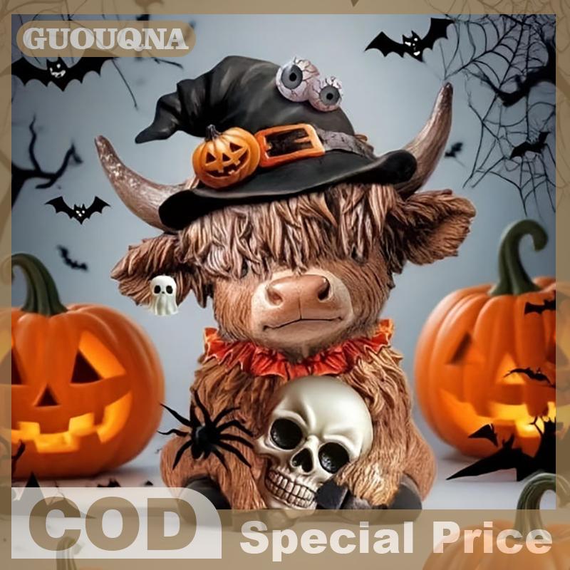 GUOUQNA ของประดับโต๊ะรูปปั้นวัวทำจากเรซินของตกแต่งสำหรับชั้นวางหนังสือห้องนอนแบบตั้งโต๊ะรูปปั้นวัวสีน้ำตาล ราคา 198 บาท*ส่งฟรี