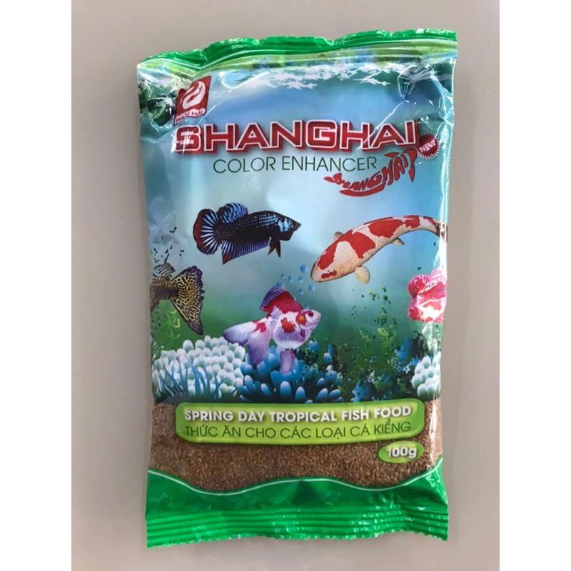 Cám cá Shanghai cám cá koi cám cá cảnh hạt nhỏ gói 500g