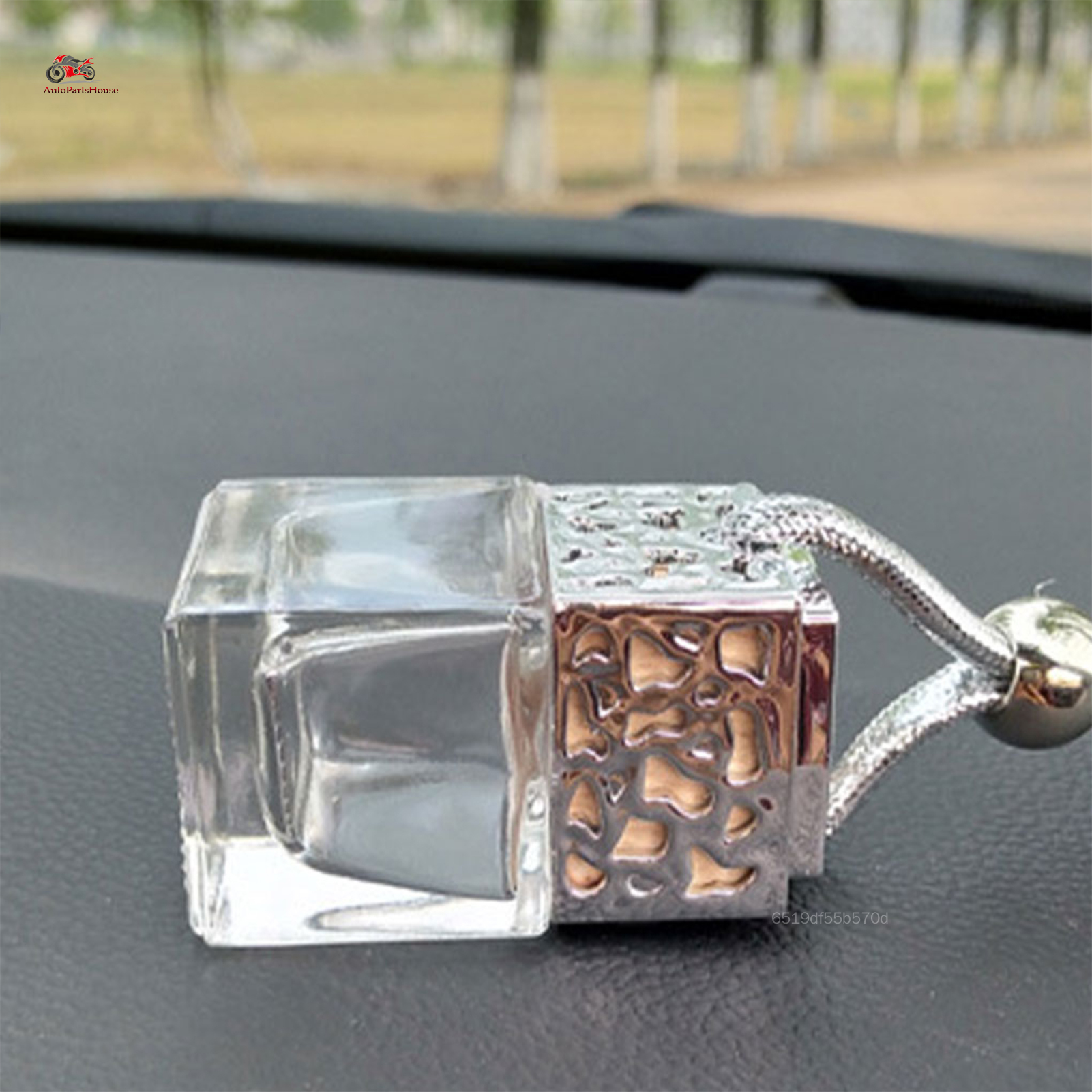 Chai nước hoa dùng trên xe hơi cho tinh dầu bình rỗng có thể đổ đầy vuông hương thơm chai cho nhà phòng ngủ văn phòng trang trí nội thất DFTY-MY