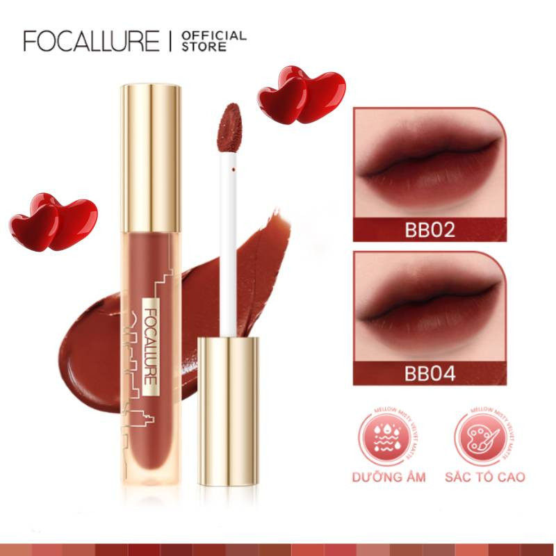 FOCALLURE Matte Lipstick - High-Quality, Long-Lasting, Non-Smudging, Cup