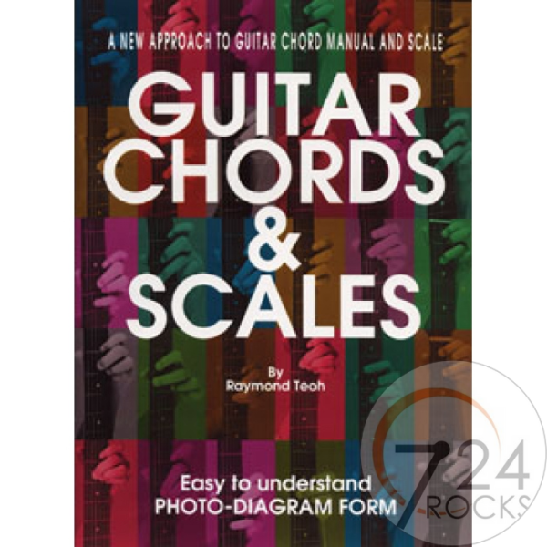 724 ROCKS Rhythm MP Guitar Chords and Scales by Raymond Teoh / Guitar Reference Method Lesson Book Malaysia