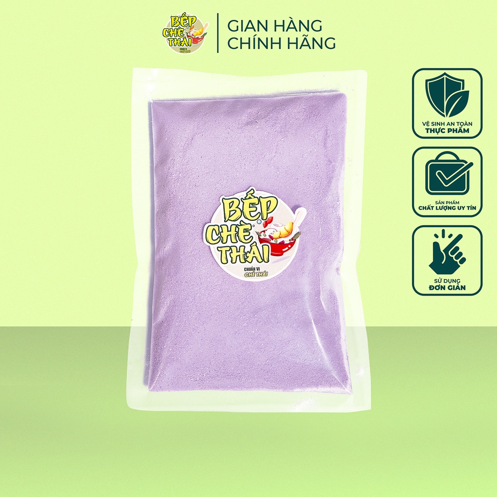 Bột trà sữa khoai môn tím thơm ngon đậm vị - túi 100gr - Bếp Chè Thái