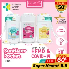BerryC Active Sanitizer Spray 30ml Food Grade Hand Sanitizer Kecil Gantungan Non Alkohol Aman Anak