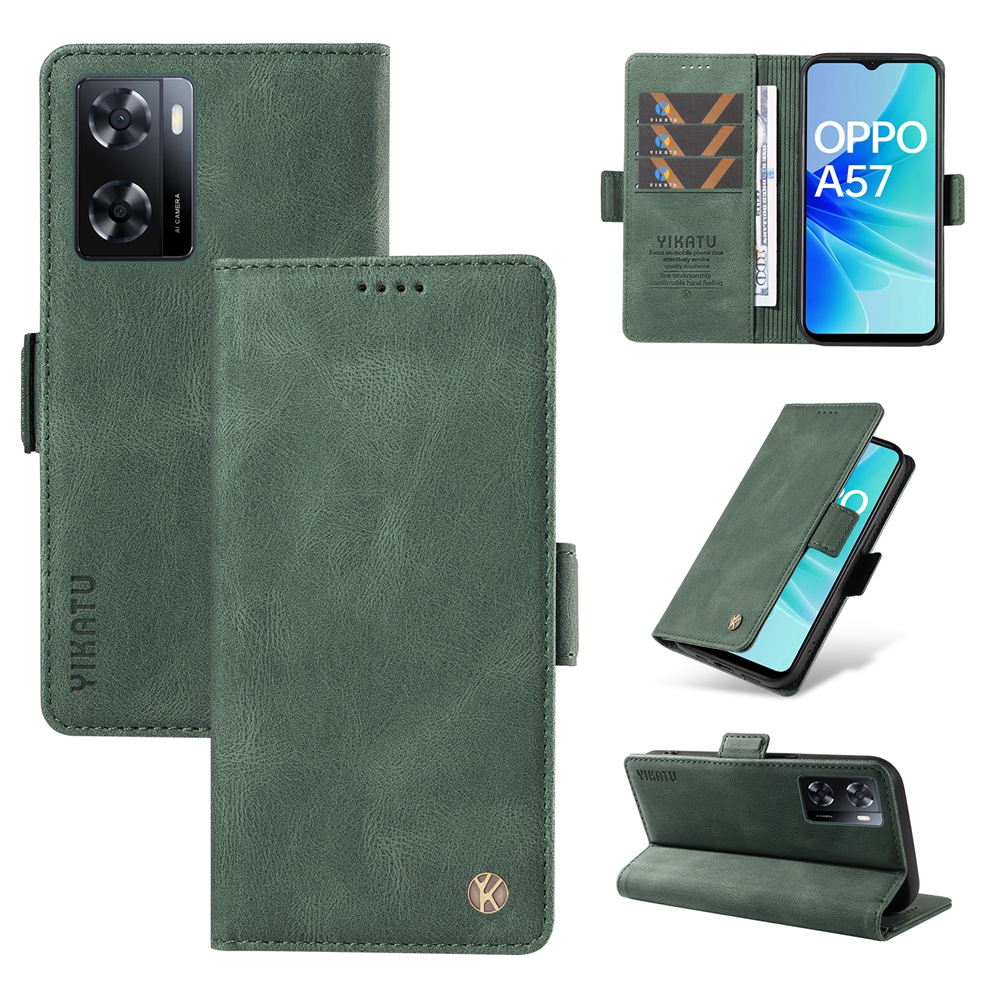 Vỏ điện thoại chống rơi cho Oppo A57 A77 a57s a77s A17 a17k A16 a16k A15 a15s A98 A56 A78 5g A96 A95 A94 A93 A76 A74 A73 A55 A54 4G Vỏ Nắp gập Có Khe Cắm Thẻ Ví da từ tính