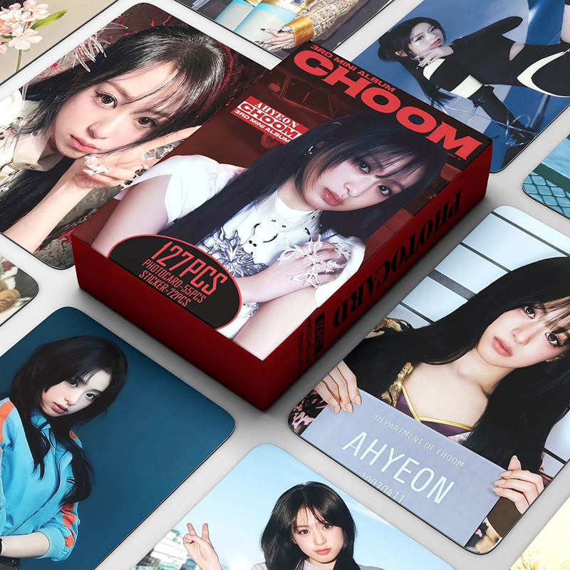 127pcs/box BABYMONSTER AHYEON Photocard CHOOM Album LOMO Card Sticker KPOP Collection Card