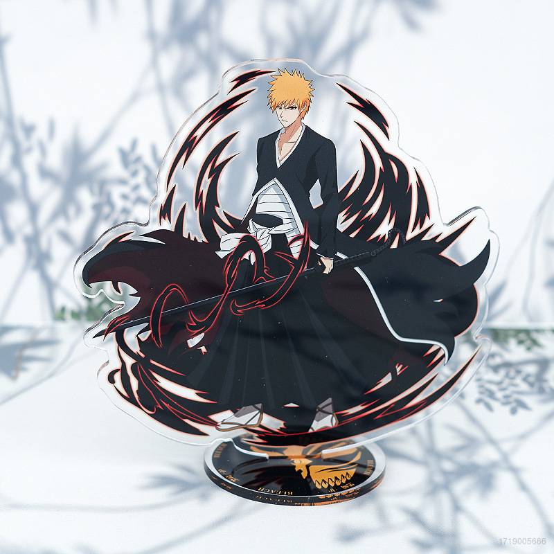 clu Bleach Figure Anime Model Toys Plate Holder Kurosaki Ichigo Ishida Uryu Home Decor Collection Ornament Gift ulc