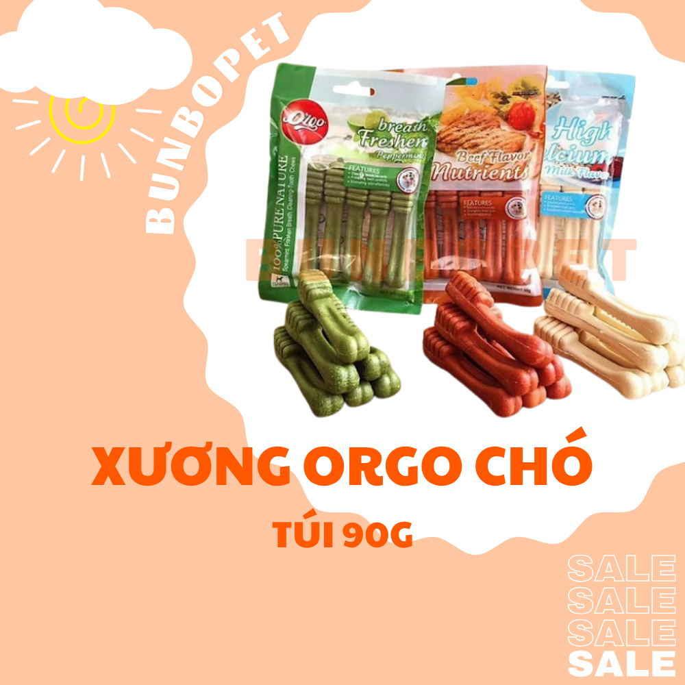 Combo Xương Orgo Cho Chó, Xương Gặm Sạch Răng Cho Chó