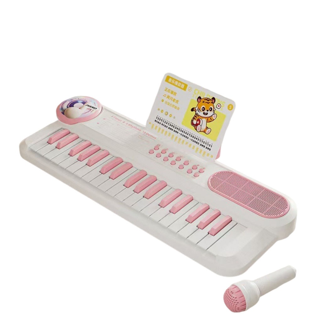 SQUAD Đa chức năng Bàn phím đàn piano cho trẻ em có micro 37 phím Đàn Piano Điện Tử Đa chức năng Điện tử Đồ chơi âm nhạc Học tập sớm - 4