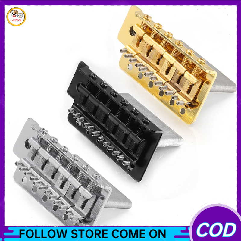 Đàn guitar điện hardtail yên cầu 6 chuỗi kim loại cố định Ngựa đàn guitar 52.5mm Bộ phận thay thế guitar điện bộ phận