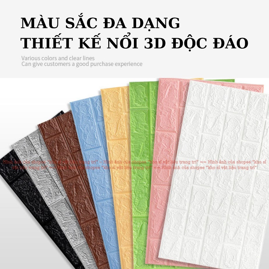 Tấm xốp dán tường 3d giả gạch - hoàn thiện không gian với vẻ đẹp 3d độc đáo