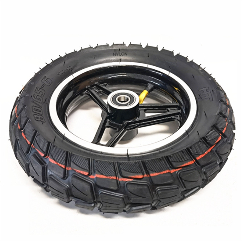80/65-6 Tire Upgrade 10 Inch 80 65 6 Off-Road Tubeless Tires Tyre Fit for 10Inch Electric Scooter